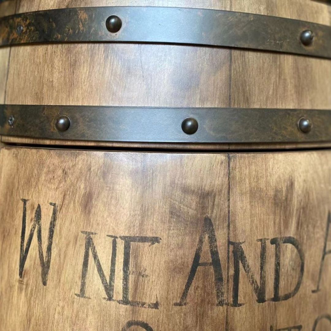Vintage Oak Wine Barrel image 3